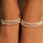 Load image into Gallery viewer, pure silver anklet nitra payal
