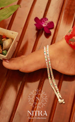 Load image into Gallery viewer, Silver Colour-Kushbu Anklet
