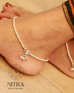 Load image into Gallery viewer, Silver MC SPIRAL Light Weight Anklet
