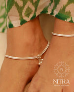 Load image into Gallery viewer, Silver MC NOOL Light weight Anklet
