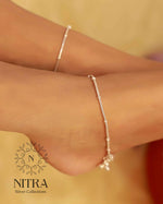 Load image into Gallery viewer, Silver MC DOT Light weight Anklet
