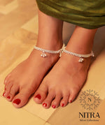 Load image into Gallery viewer, Silver 3Mani Anklet
